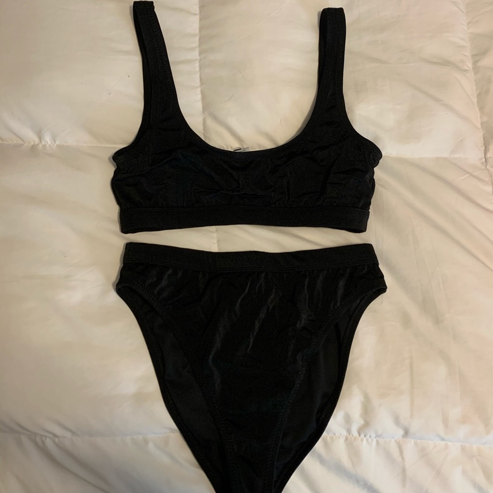 Black 2 piece swimsuit